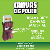 Canvas Cigarette Pouch- 6 Pieces Per Retail Ready Display 41382