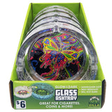 Glow In The Dark Glass Ashtray- 5 Pieces Per Retail Ready Display 41494