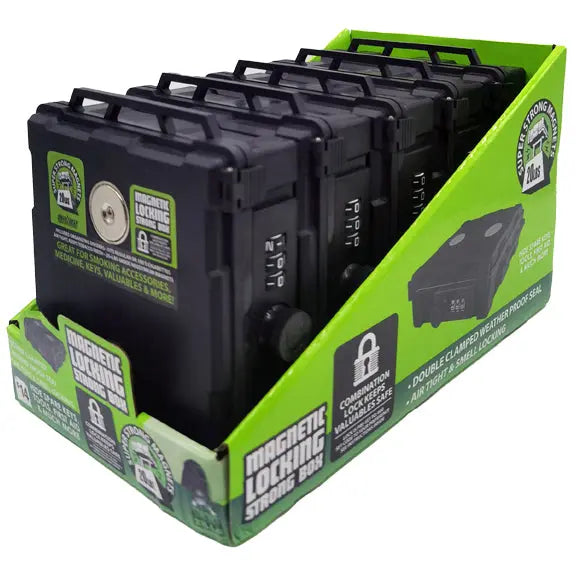 Magnetic Storage Box with Lock - 5 Pieces Per Retail Ready Display 41498 SMOKEZILLA