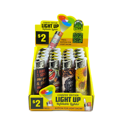 ITEM NUMBER 041559 COUNTRY GIRL LIGHT-UP LIGHTER 16 PIECES PER DISPLAY