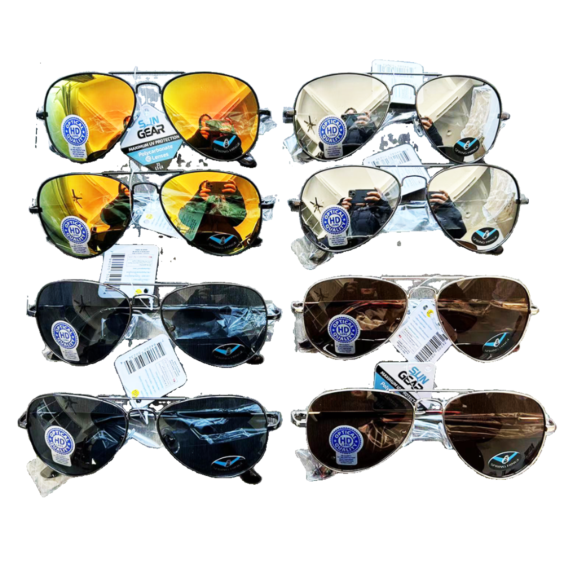 Sunglasses Sungear Assortment- 8 Pieces per Pack 50232