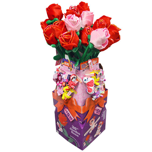 ITEM NUMBER 088180 VDAY JUMBO ROSE AND SLAP BABY HAPPY FLOOR DISPLAY 44 PIECES PER DISPLAY