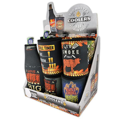 ITEM NUMBER 088214 GRILLING NEOPRENE COOLERS 11 PIECES PER DISPLAY