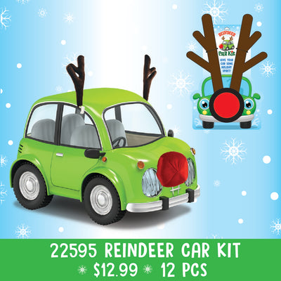 ITEM NUMBER 022595 REINDEER CAR KIT 12 PIECES PER DISPLAY