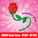 Valentine's Day Rose Plush Assortment Floor Display- 48 Pieces Per Display 88348