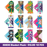 Blanket Plush Assortment Bin Floor Display- 24 Pieces Per Retail Ready Display 88366