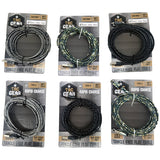 WHOLESALE ROUGHNECK 10FT TACGEAR PRINT CABLE VARIETY 6 PIECES PER DISPLAY 88407