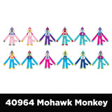 Plush Mohawk Monkey Assorted Floor Display- 24 Pieces Per Retail Ready Display 88437