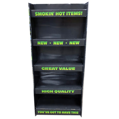 ITEM NUMBER 972800 - CORRUGATED SMOKEZILLA 2FT ENDCAP - FLOOR DISPLAY ONLY