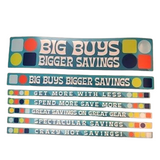 Merchandising Fixture - 3' Merchandising 7 Sign Set 975130