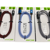 WHOLESALE 3FT ELITE II USB-TO-LIGHTNING CABLE 3 PIECES PER PACK 22323
