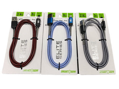 ITEM NUMBER 022323 3FT ELITE II USB-TO-LIGHTNING CABLE 3 PIECES PER PACK