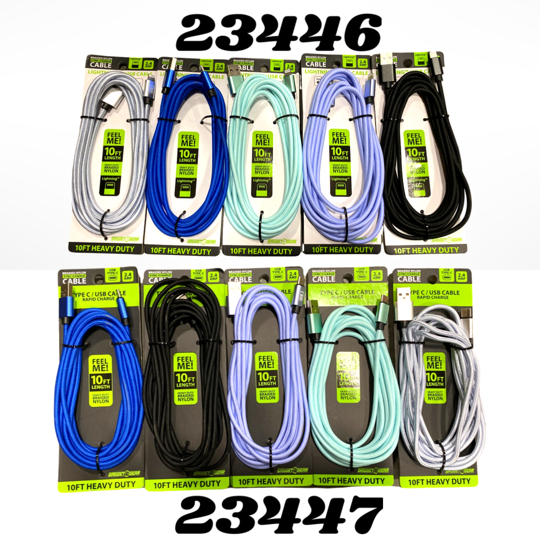 ITEM NUMBER 088422 WING 10FT CABLE VARIETY KIT 10 PIECES PER PACK