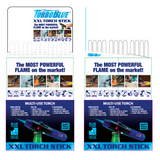 Torch Stick Assortment Floor Display- 120 Pieces Per Retail Ready Display 88251