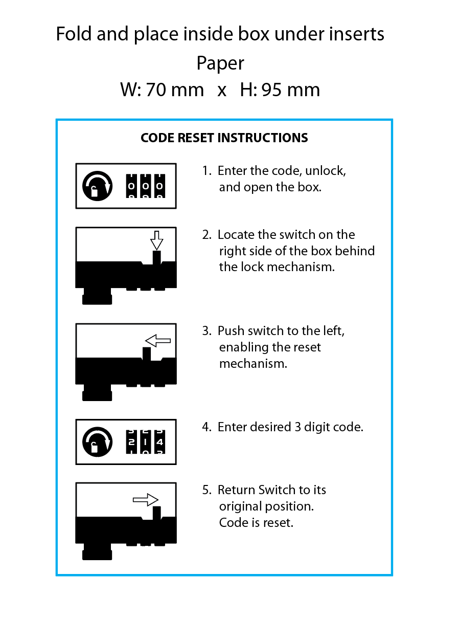 Magnetic Locking Box Instructions