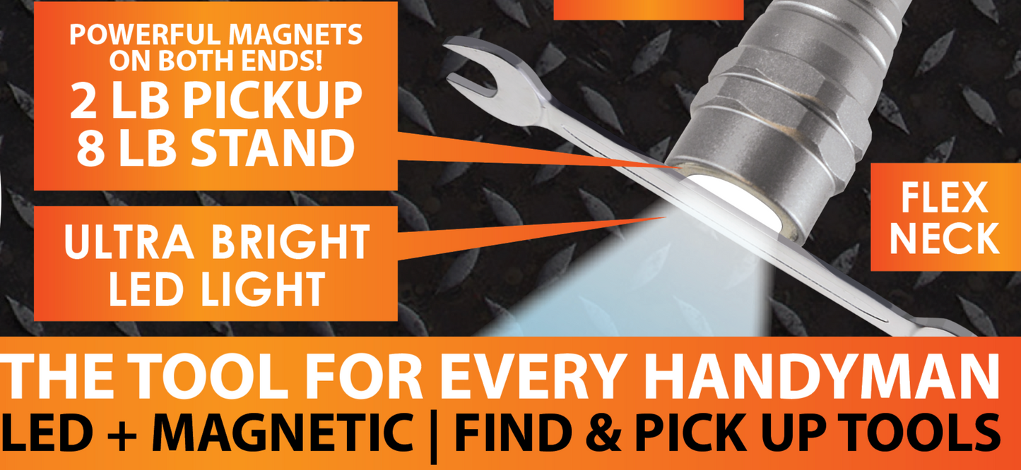 ITEM NUMBER 023157 MAGNETIC EXTEND TOOL FLASHLIGHT 6 PIECES PER DISPLAY