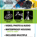 Waterproof Sport Camera with Micro SD Card- 4 Pieces Per Retail Ready Display 23592