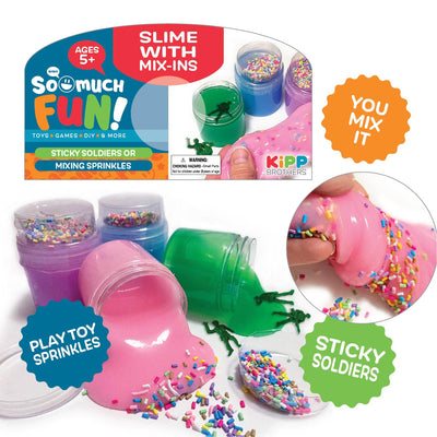 ITEM NUMBER 023025 SLIME WITH MIX-INS 12 PIECES PER DISPLAY