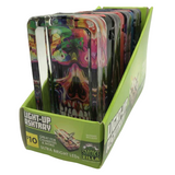 Glass Ashtray with LED Light Up Design- 4 Per Retail Ready Wholesale Display 41464