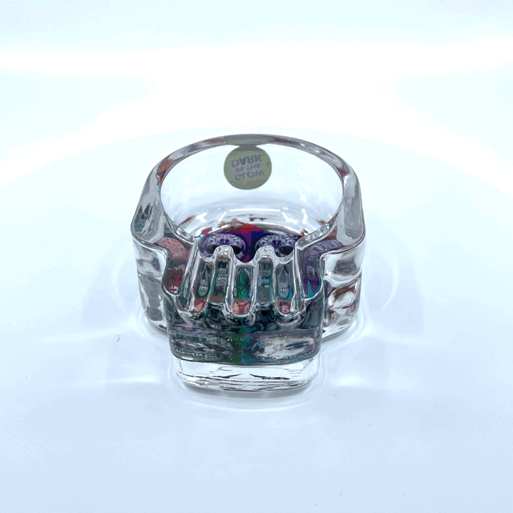 ITEM NUMBER 040932 SKULL GLASS ASHTRAY 4 PIECES PER DISPLAY