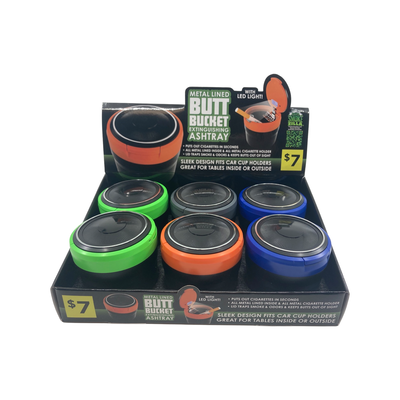 ITEM NUMBER 041510 METAL LINED BUTT BUCKET 6 PIECES PER DISPLAY