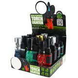 WHOLESALE MOLDED TORCH LIGHTER B 12 PIECES PER DISPLAY 21915