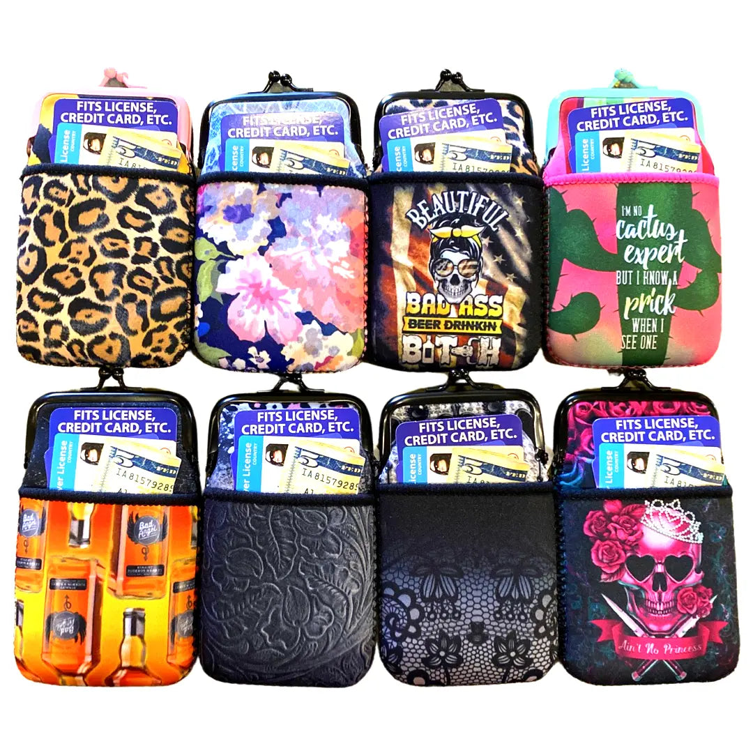 neoprene cigarette case Pouch with Pocket Smokezilla Shop Kiss Lock Cigarette Case Pouch made from water resistant neoprene Colorful & Fun Neoprene Cigarette
