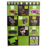 Merchandising Fixture- Zilla Bag Signage ONLY 977210