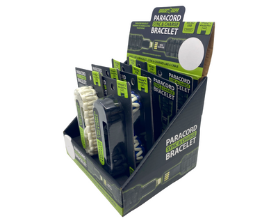 ITEM NUMBER 087682 PARACORD CHARGE BRACELET 8 PIECES PER DISPLAY