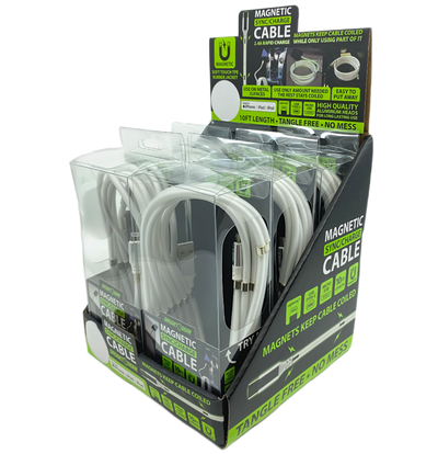 ITEM NUMBER 088414 10FT MAGNETIC CABLE VARIETY 6 PIECES PER PACK