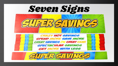 ITEM NUMBER 975880 - 3FT SIGNAGE SET IV