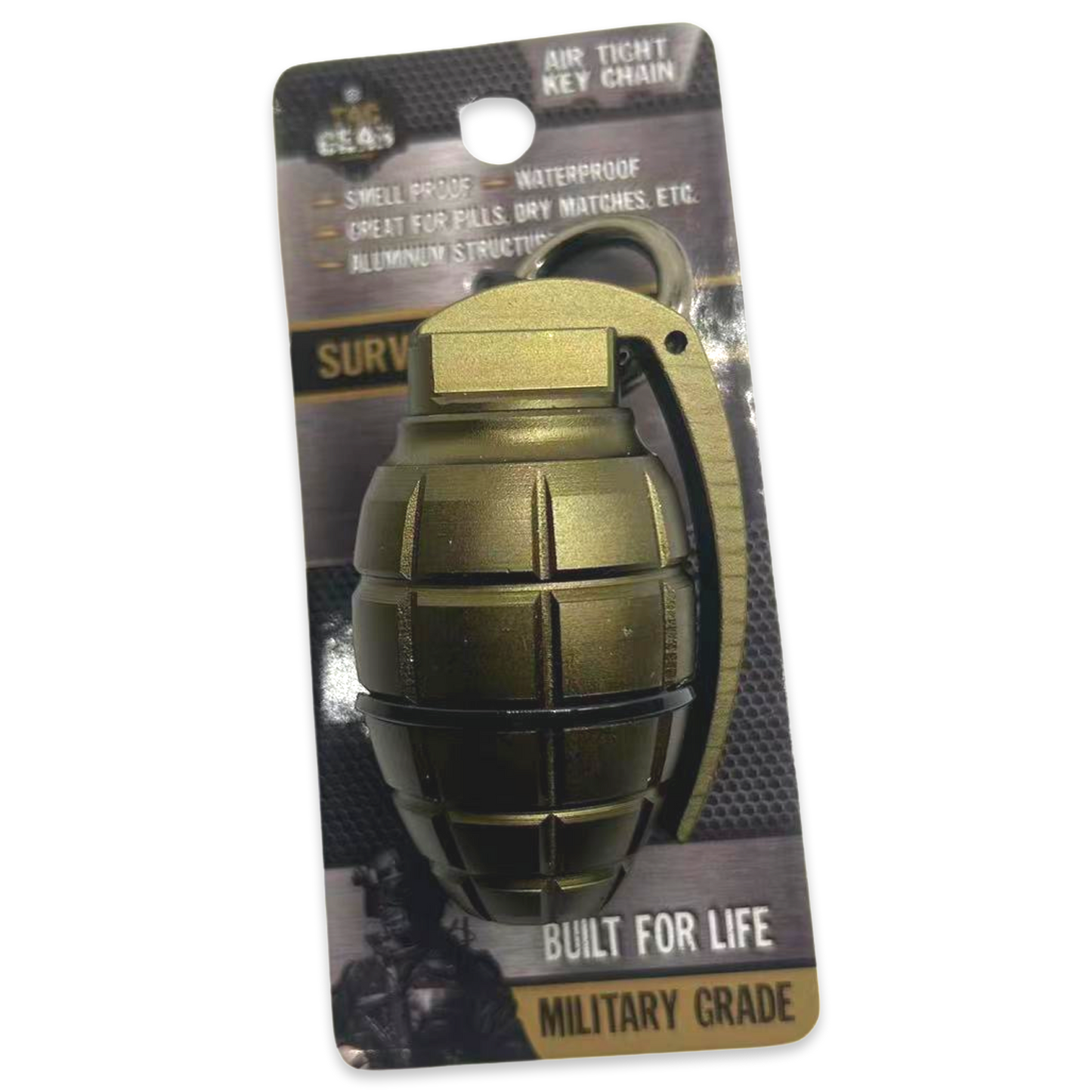 ITEM NUMBER 023513 GRENADE STORAGE KEYCHAIN 6 PIECES PER DISPLAY